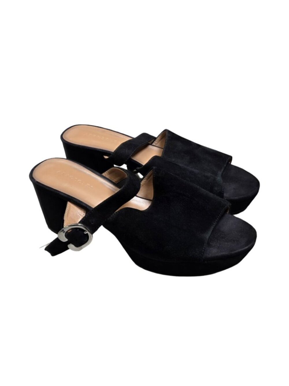 Women's - Aerosoles Cosmic Suede Heeled Sandals, Size 10 - Picture 2 of 9